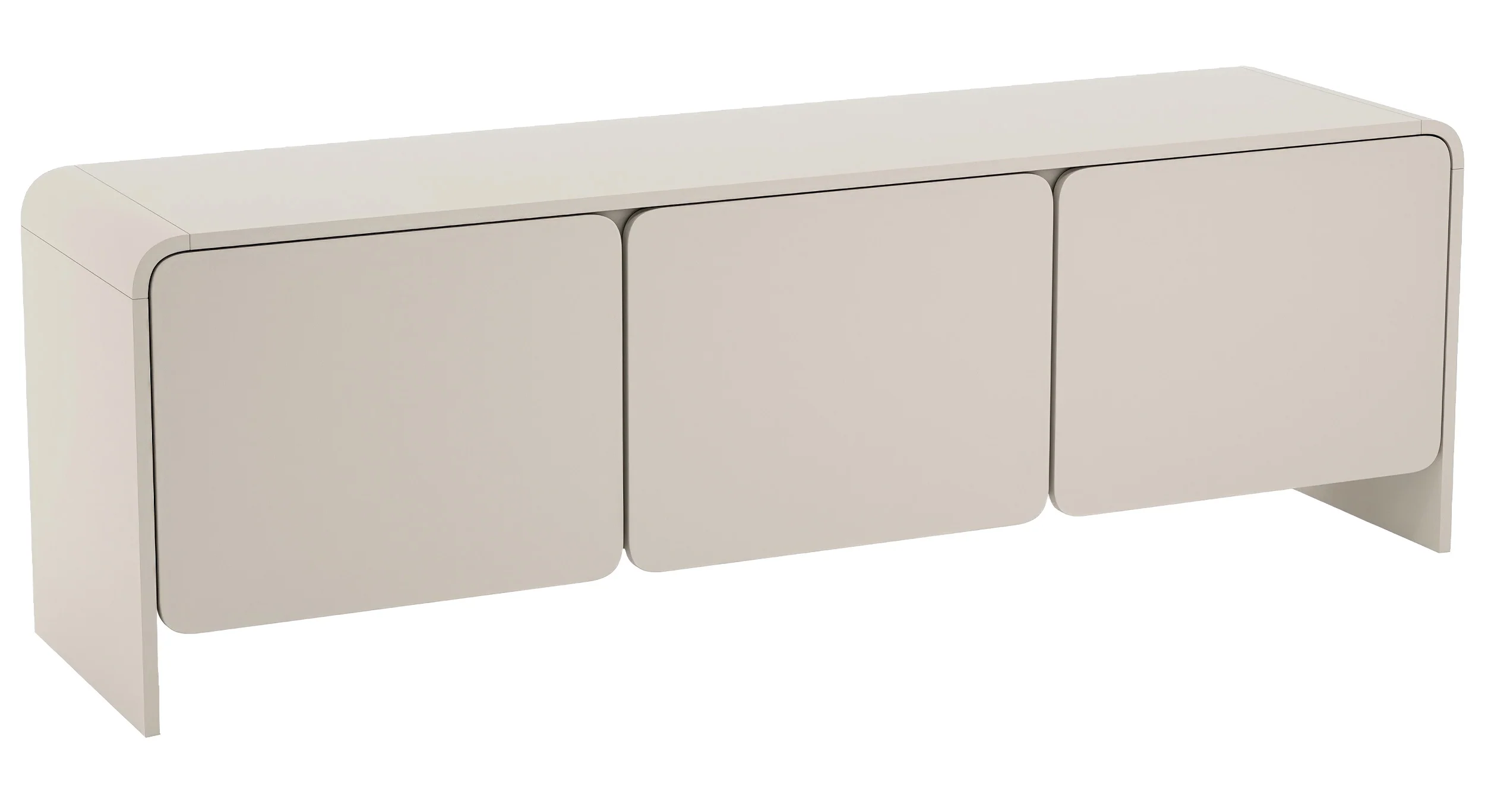 Szafka RTV trzydrzwiowa Lummo 156 cm kaszmir