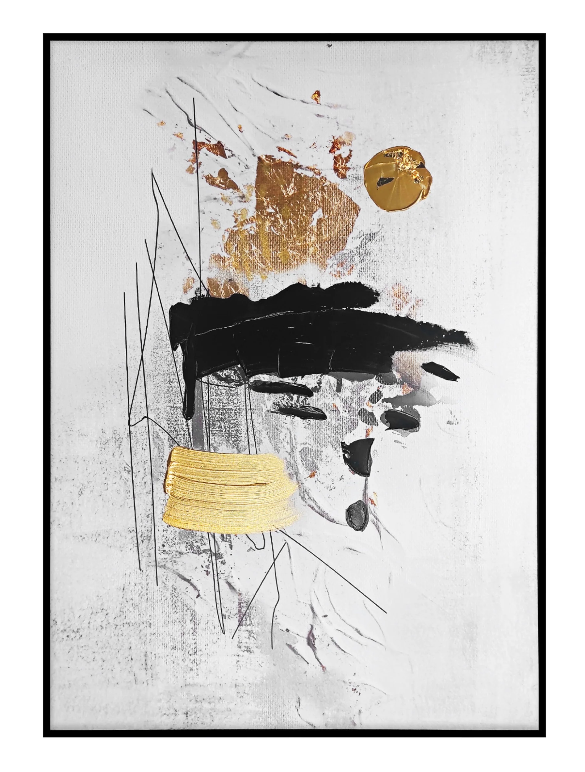 Obraz z ręcznie malowanymi elementami Fan II 100×70 cm