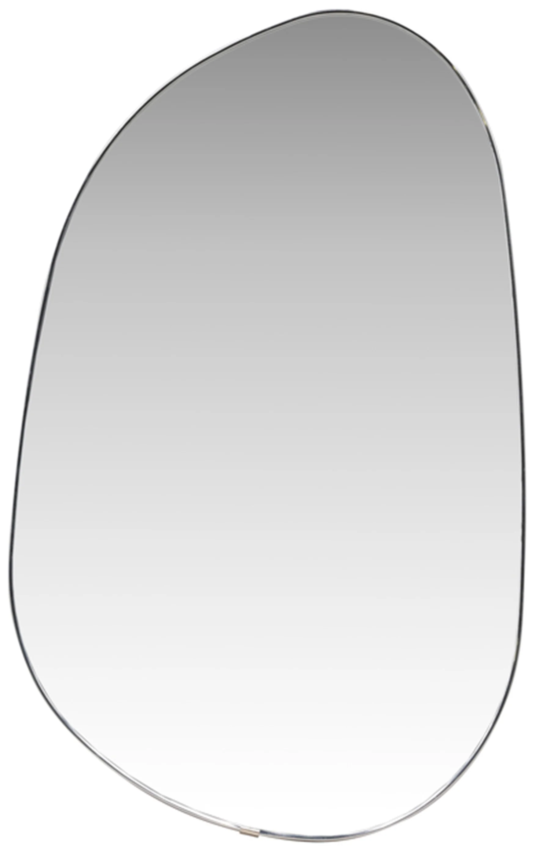 Lustro ścienne Askersund 65×40 cm w srebrnej ramie