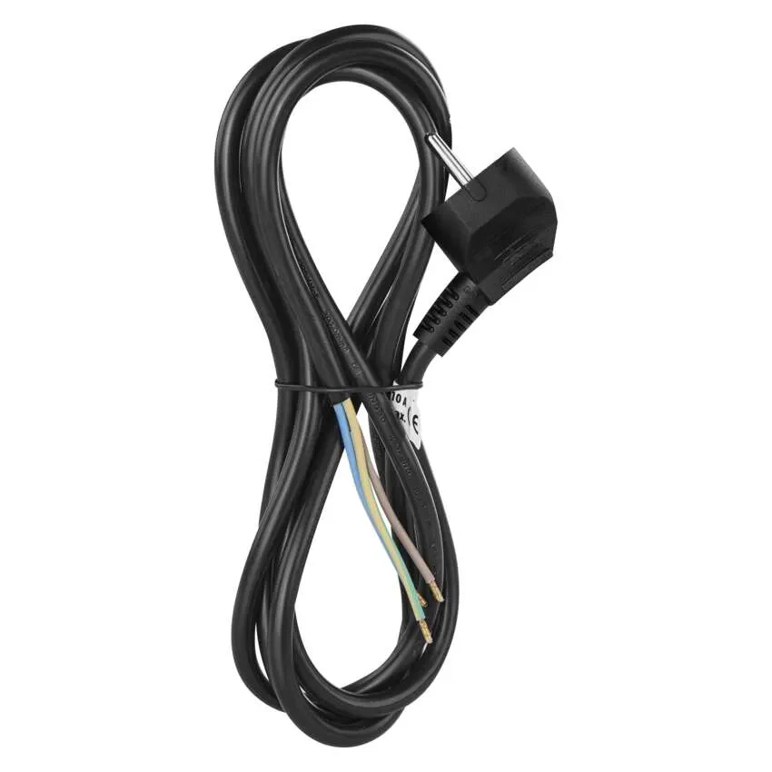 Flexo šňůra PVC 3×1,0mm 2m černá EMOS S18312