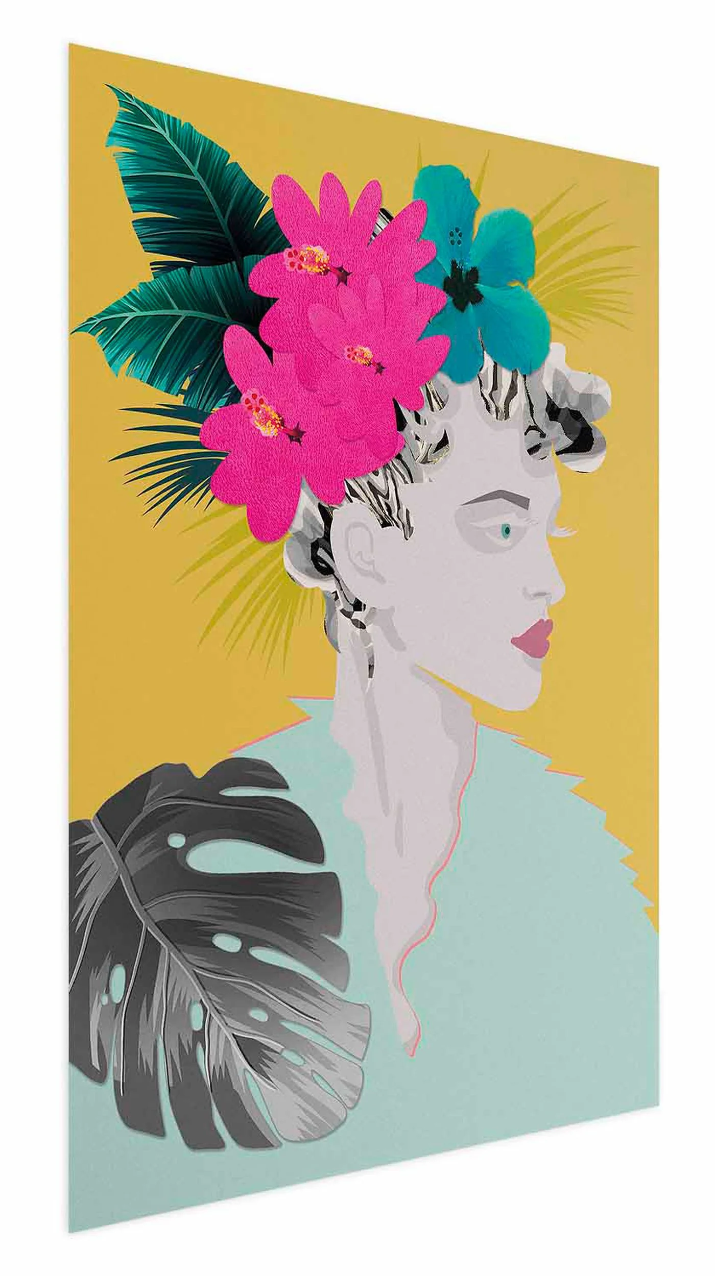 Plakat Kwiaty we włosach 90×60 cm