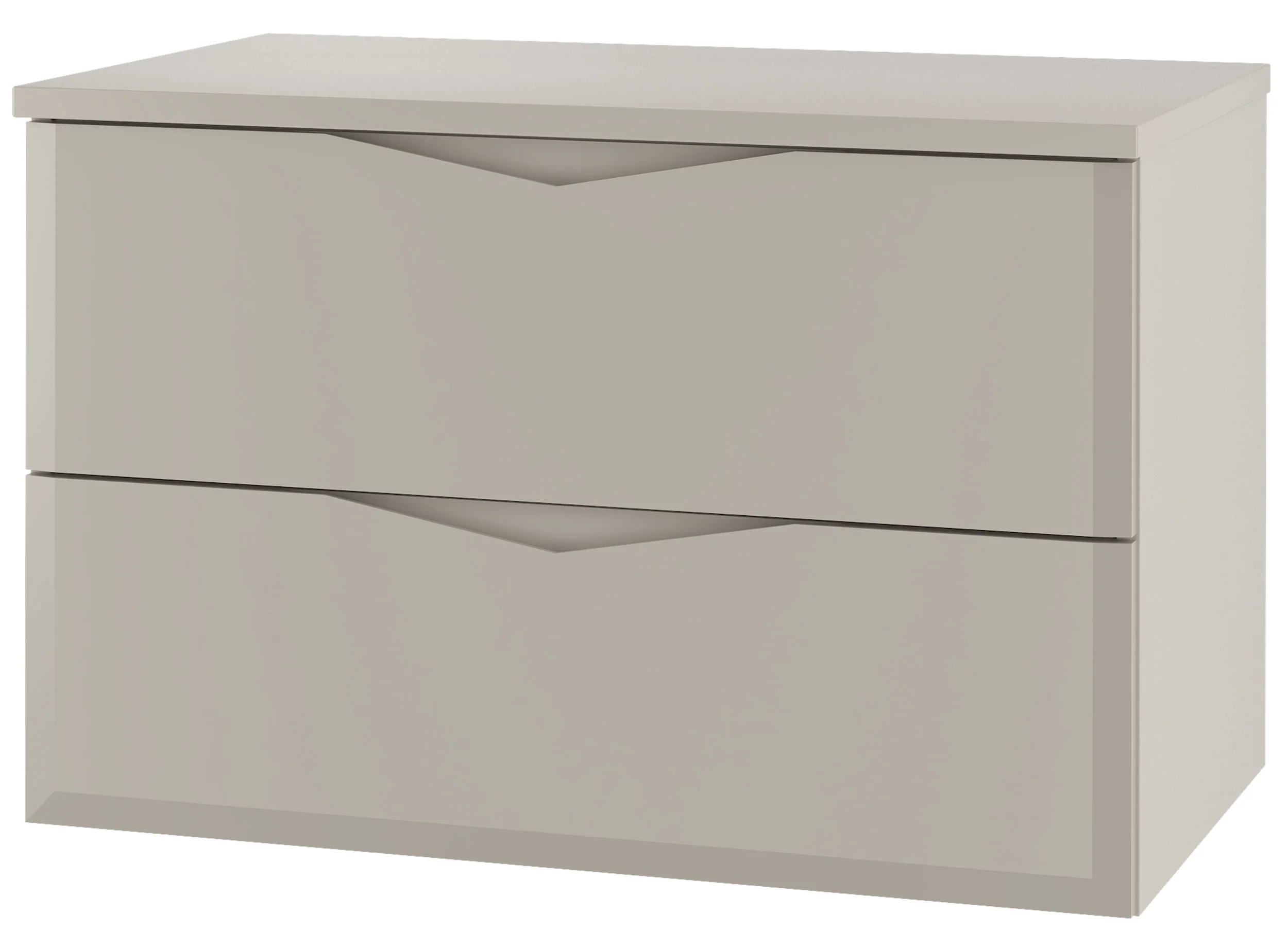 Szafka łazienkowa Delica z blatem 80 cm szary beż