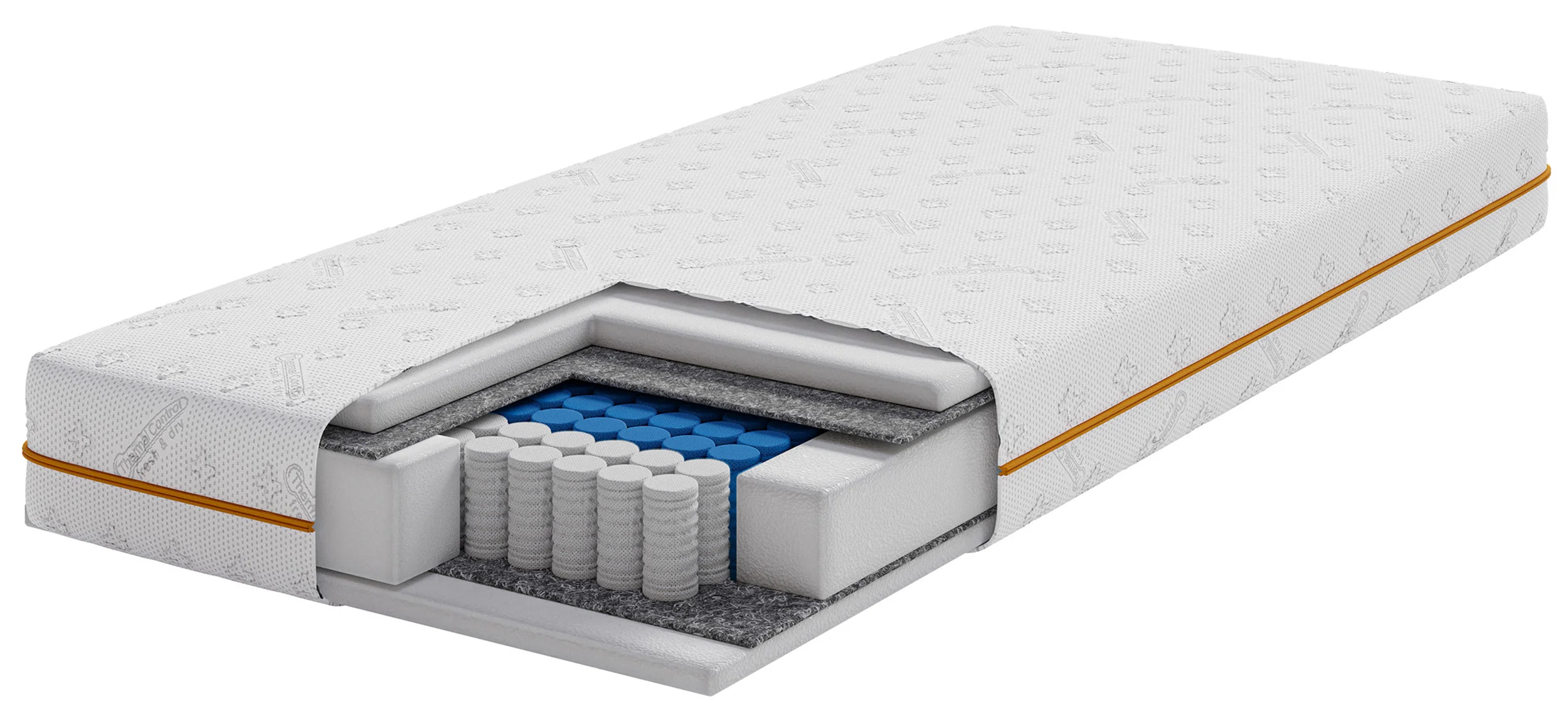 Materac kieszeniowy 90×200 cm Somfoam z pianką Komfort