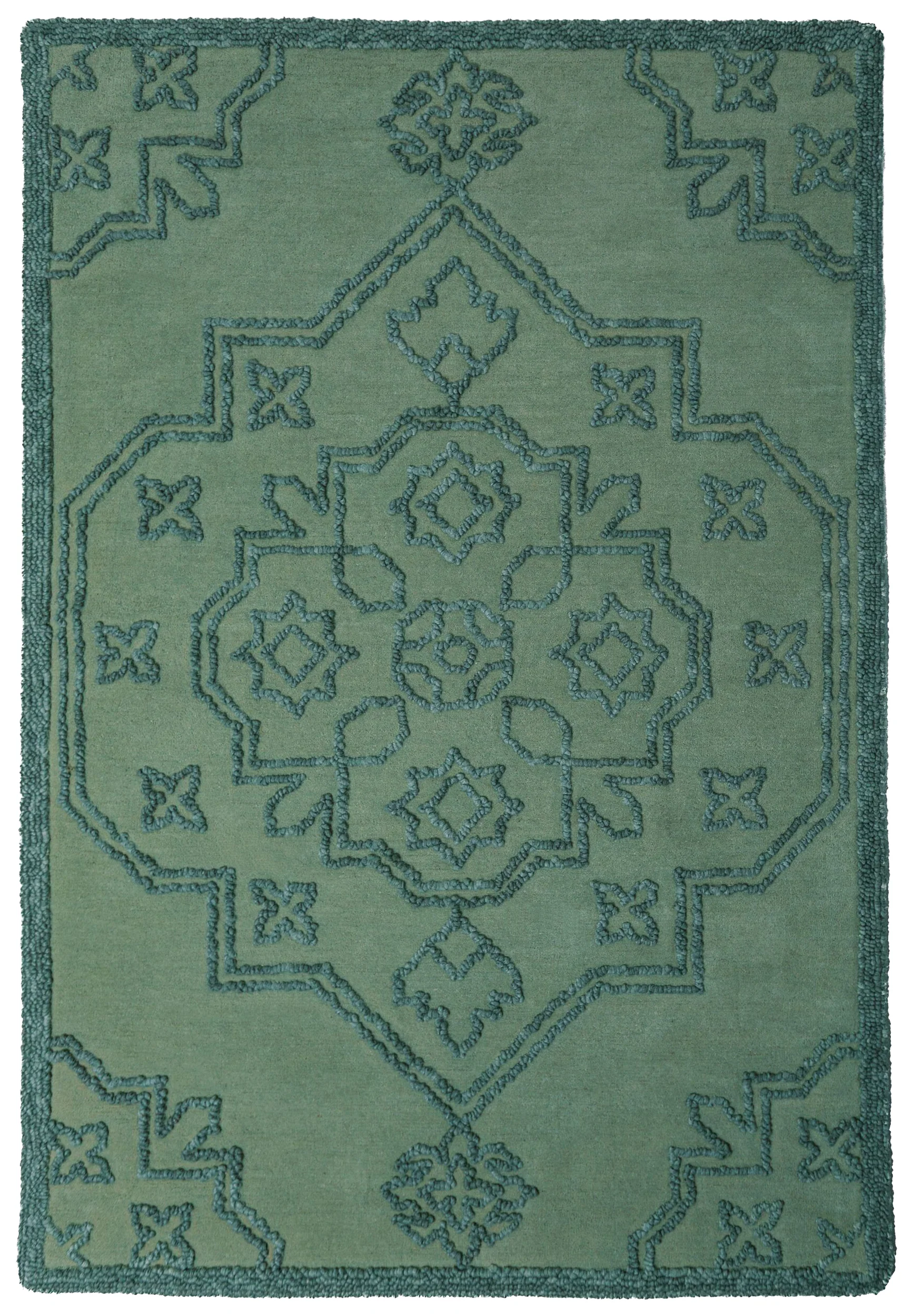Dywan z wełną Sable Vintage 160×230 cm niebieski