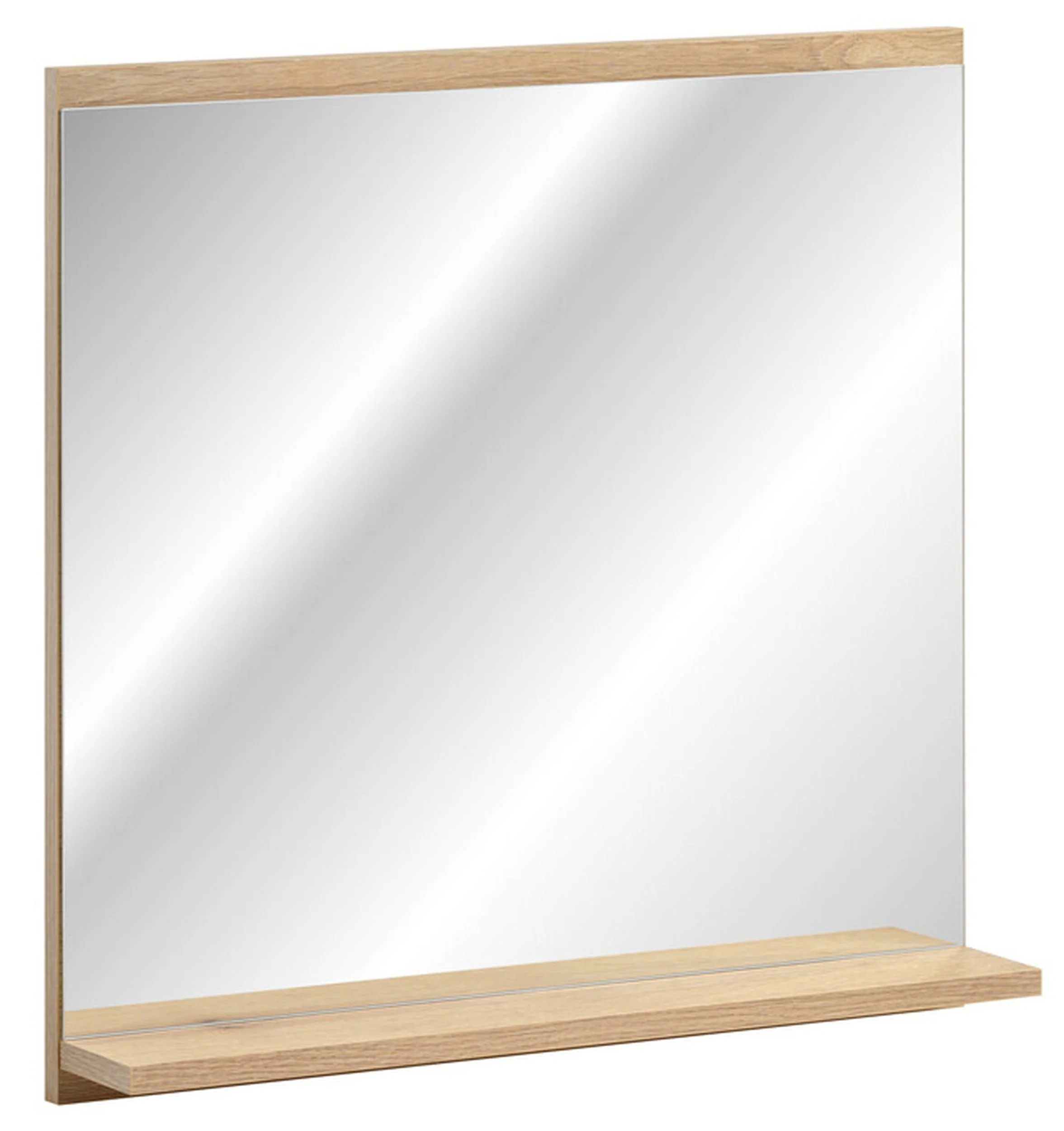 Lustro z półką Novia 60×57 cm dąb evoke