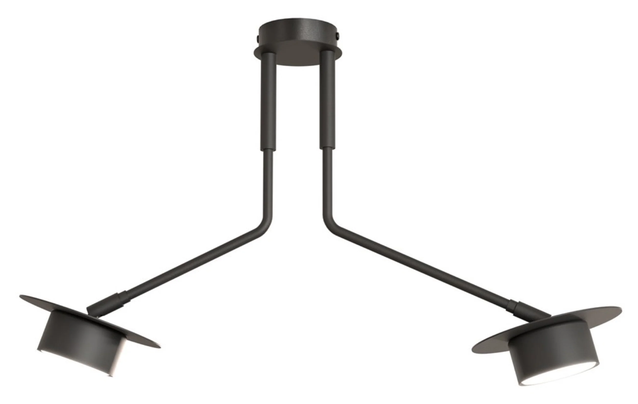 Lampa sufitowa Mizu x2 czarna