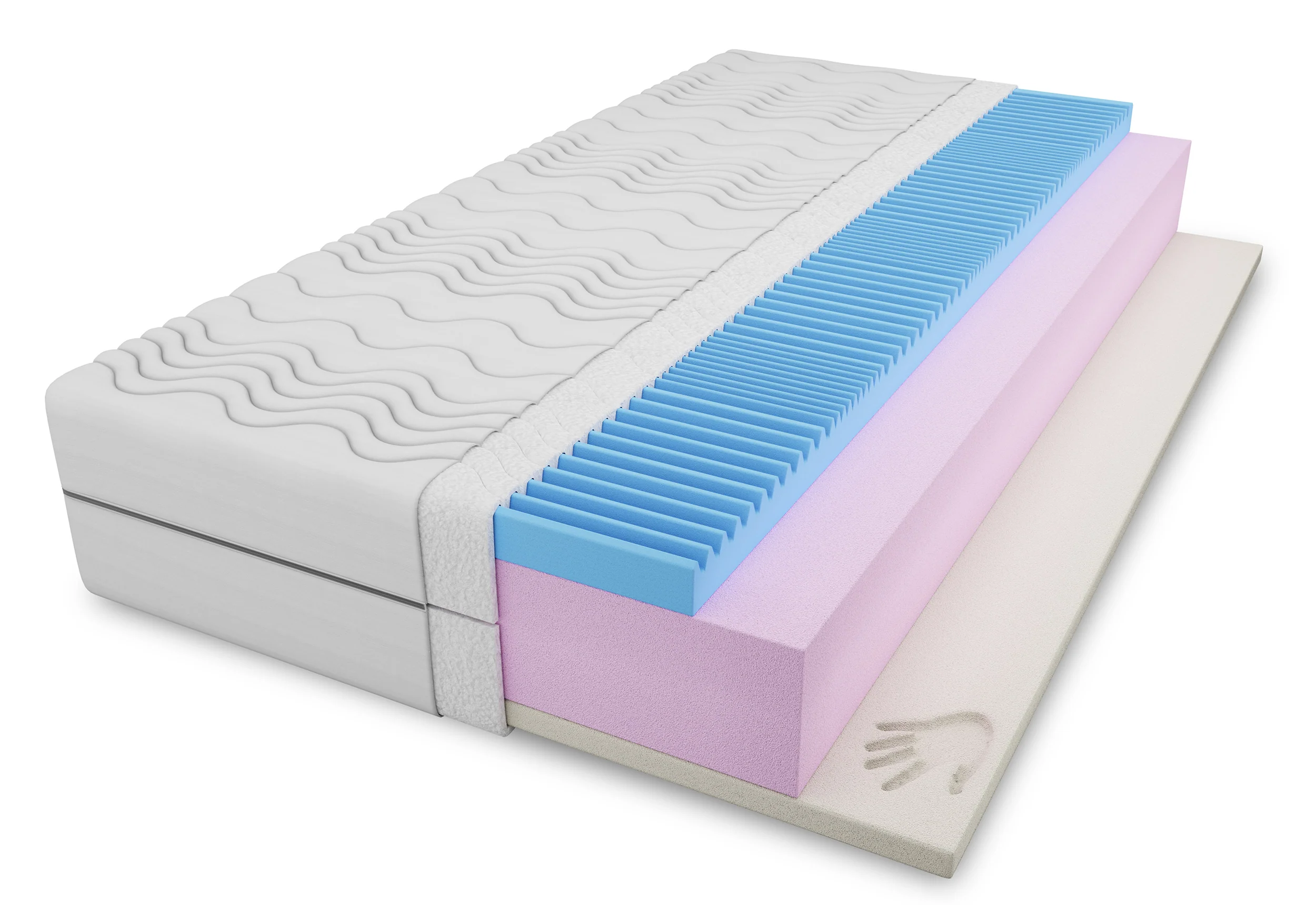 Materac piankowy 90×200 cm Havndal dwustronny
