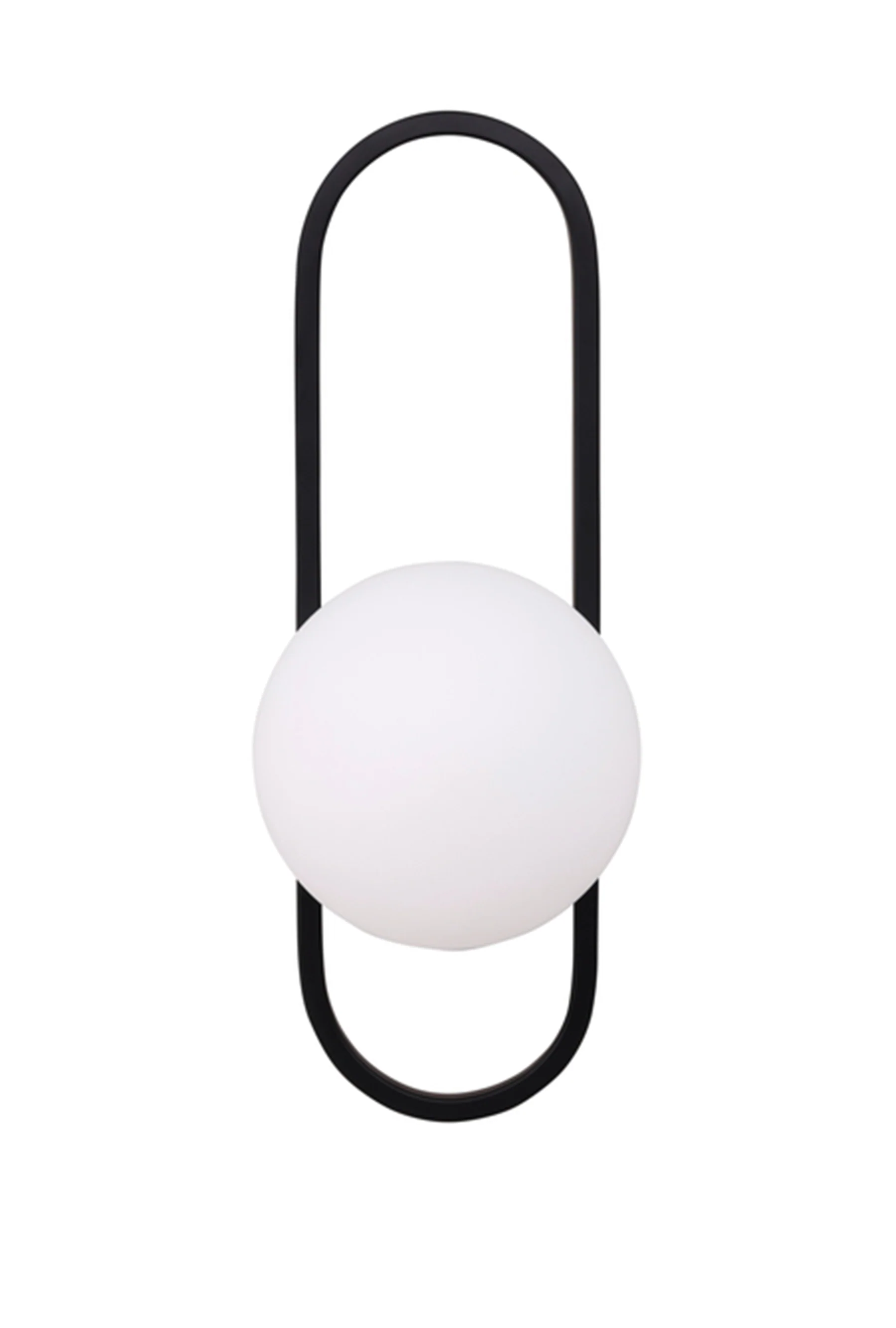 Lampa ścienna Alpes 40 cm czarna