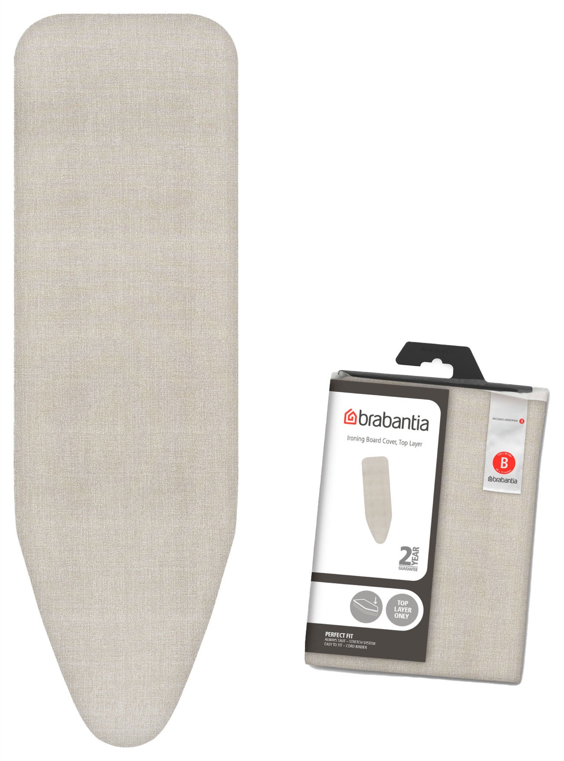 Pokrowiec na deskę do prasowania Notters 124×38 cm szary