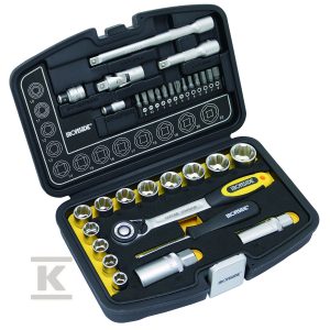 Komplet kluczy nasadowych 24 sztuki 3/8 i 1/4 IRONSIDE 501987535