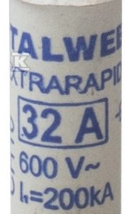 Wkładka topikowa 10X38 32A 600V AR D7722900