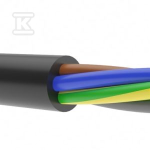 Przewód w izolacji gumowej H05RR-F (OW) 5×1,5 G-113102