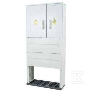 Obudowa termoutwardzalna lakierowana STN 66X58/2L+FTN – daszek płaski, cięgna PCV IOB-33251-01-007