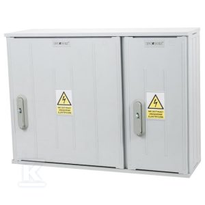 Obudowa termoutwardzalna lakierowana STN 80X58/2L – daszek płaski, cięgna metalowe IOB-34250-01-011
