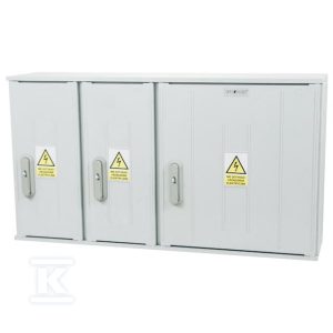 Obudowa termoutwardzalna lakierowana STN 106X58/3P – daszek płaski, cięgna metalowe IOB-35280-01-011