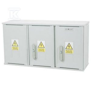 Obudowa termoutwardzalna lakierowana SSTN 80X42/2L – daszek skośny, cięgna metalowe IOB-44150-01-011