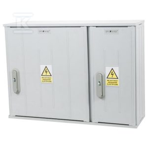 Obudowa termoutwardzalna lakierowana SSTN 80X58/2L – daszek skośny, cięgna metalowe IOB-44250-01-011