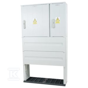 Obudowa termoutwardzalna lakierowana SSTN 80X58/2L+FTN – daszek skośny, cięgna metalowe IOB-44251-01-011