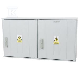 Obudowa termoutwardzalna lakierowana SSTN 106X58/2 – daszek skośny, cięgna metalowe IOB-45220-01-011