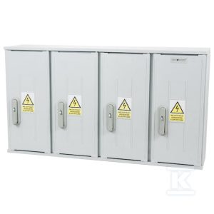 Obudowa termoutwardzalna lakierowana SSTN 106X58/4 – daszek skośny, cięgna metalowe IOB-45240-01-011