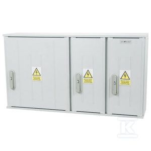 Obudowa termoutwardzalna lakierowana SSTN 106X58/3L – daszek skośny, cięgna metalowe IOB-45270-01-011