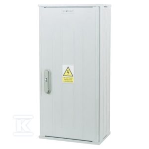 Obudowa termoutwardzalna lakierowana SSTN 40X84 – montaż aparatów, daszek skośny, cięgna metalowe IOBK-41310-01-011