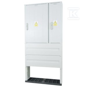 Obudowa termoutwardzalna lakierowana SSTN 80X84/2L+FTN – montaż aparatów, daszek skośny, cięgna metalowe IOBK-44351-01-011