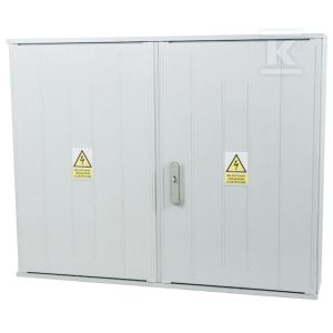 Obudowa termoutwardzalna lakierowana SSTN 106X84 – montaż aparatów, daszek skośny, cięgna metalowe IOBK-45310-01-011