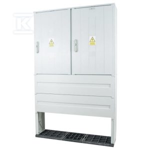 Obudowa termoutwardzalna lakierowana SSTN 106X84/2+FTN – montaż aparatów, daszek skośny, cięgna metalowe IOBK-45321-01-011