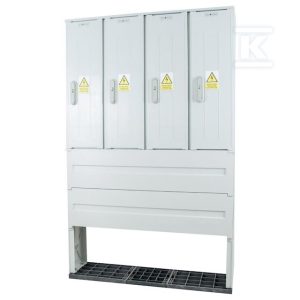 Obudowa termoutwardzalna lakierowana SSTN 106X84/4+FTN – montaż aparatów, daszek skośny, cięgna metalowe IOBK-45341-01-011