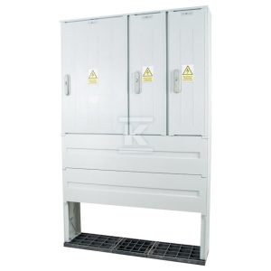 Obudowa termoutwardzalna lakierowana SSTN 106X84/3L+FTN – montaż aparatów, daszek skośny, cięgna metalowe IOBK-45371-01-011