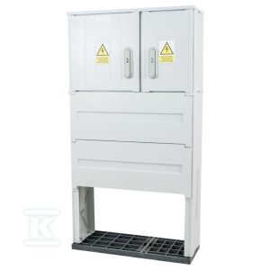 Obudowa termoutwardzalna lakierowana SSTN 66X42/2L/32+FTN – 320 mm, daszek skośny, cięgna PCV ION-43151-01-007
