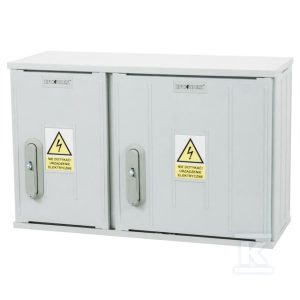 Obudowa termoutwardzalna lakierowana SSTN 66X42/2P/32 – 320 mm, daszek skośny, cięgna PCV ION-43160-01-007
