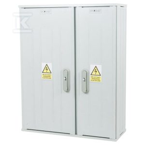 Obudowa termoutwardzalna lakierowana SSTN 66X84/2L/32 – 320 mm, daszek skośny, cięgna PCV ION-43350-01-007
