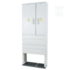 Obudowa termoutwardzalna lakierowana SSTN 66X84/2L/32+FTN – 320 mm, daszek skośny, cięgna PCV ION-43351-01-007