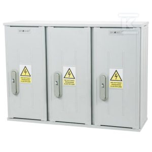 Obudowa termoutwardzalna lakierowana SSTN 80X58/3/32 – 320 mm, daszek skośny, cięgna PCV ION-44230-01-007