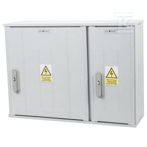 Obudowa termoutwardzalna lakierowana SSTN 80X58/2L/32 – 320 mm, daszek skośny, cięgna PCV ION-44250-01-007