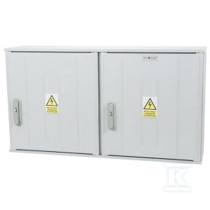 Obudowa termoutwardzalna lakierowana SSTN 106X58/2/32 – 320 mm, daszek skośny, cięgna PCV ION-45220-01-007