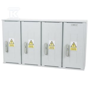 Obudowa termoutwardzalna lakierowana SSTN 106X58/4/32 – 320 mm, daszek skośny, cięgna PCV ION-45240-01-007