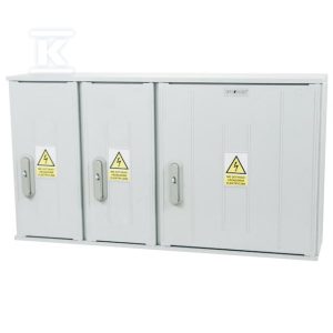 Obudowa termoutwardzalna lakierowana SSTN 106X58/3P /32 – 320 mm, daszek skośny, cięgna PCV ION-45280-01-007