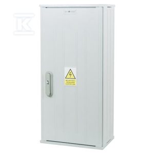 Obudowa termoutwardzalna lakierowana STN 40X84/32 – 320 mm, montaż aparatów, daszek płaski, cięgna metalowe IONK-31310-01-011
