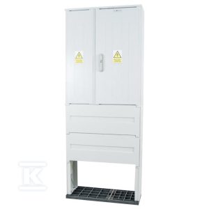 Obudowa termoutwardzalna lakierowana STN 66X84/32+FTN – 320 mm, montaż aparatów, daszek płaski, cięgna metalowe IONK-33311-01-011