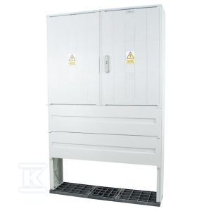 Obudowa termoutwardzalna lakierowana STN 106X84/32+FTN – 320 mm, montaż aparatów, daszek płaski, cięgna metalowe IONK-35311-01-011