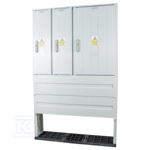 Obudowa termoutwardzalna lakierowana STN 106X84/3P/32+FTN – 320 mm, montaż aparatów, daszek płaski, cięgna metalowe IONK-35381-01-011