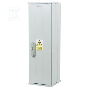Obudowa termoutwardzalna lakierowana SSTN 26X84/32 – 320 mm, montaż aparatów, daszek skośny, cięgna metalowe IONK-40310-01-011
