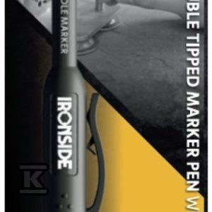 Trwały marker czarny z dwiema końcówkami IRONSIDE 502311221