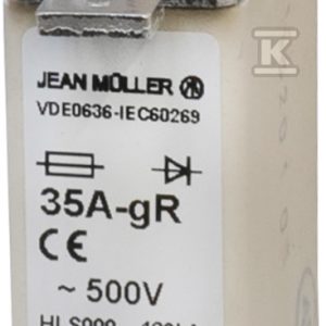 Wkładka topikowa NH000 35A 500V gR R5213150