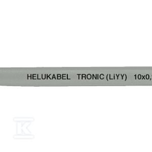 Przewód PVC do przesyłu danych TRONIC 20×0,14 mm2 szary, żyły kolorowe wg DIN 47100 18013
