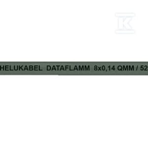 Przewód bezhalogenowy do przesyłu danych DATAFLAMM 10×0,14 mm2 szary, żyły kolorowe DIN 47100 52307