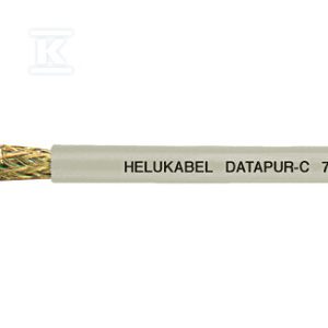 Przewód do przesyłu danych PUR, ekranowany DATAPUR-C® 10×0,14 mm2 szary, żyły kolorowe wg DIN 47100 52495